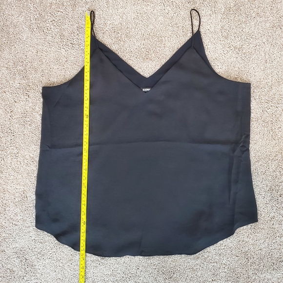 Express Satin V-Neck Camisole XL Black - Picture 6 of 7